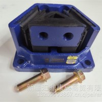 陕汽德龙F3000/M3000/X3000发动机前悬置软垫/发动机前支撑/前引脚垫/DZ95259590077