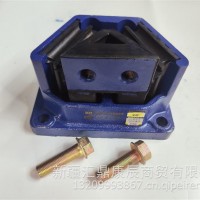 陕汽德龙F3000/M3000/X3000发动机前悬置软垫/发动机前支撑/前引脚垫/DZ95259590078