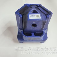 解放J6/悍V/天威发动机后悬置软垫/发动机后支撑/后引脚垫/1001060-DK095