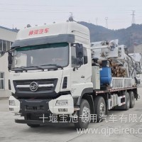 神河联达钻机车宝旭龙卡钻机车底盘专用车前四后八修井机修井车压裂车固井车钻机车钻井机/前四后八EBX5398TZJ钻机车
