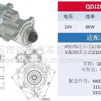 金迪起动机型号：QDJ2844G 配套件号：M009T82171 11127679 3102763/M009T82171