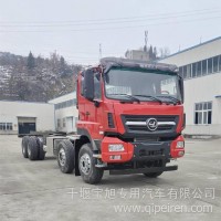 神河联达宝旭龙卡特种作业车底盘钻机车修井车固井车压裂车采油车洗井车洗井清蜡车随车吊低平板清障车8*4/ESH5418TXJ红色大力神