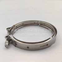 451201505徐工汉风G5G7G9排气管与软连接接口卡箍V型卡箍NXG12WLFW6B1-03024 /NXG12WLFW6B1-03024