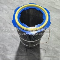 博思宇净化 厂家除尘不锈钢滤芯滤筒 工业除尘器覆膜阻燃防静电六耳 快拆喷塑/350*660除尘滤芯