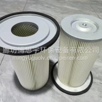 博思宇净化 批发工业除尘滤芯覆膜滤筒阻燃聚酯纤维粉尘过滤器防静电阻燃滤芯/350*660除尘滤芯