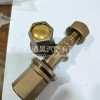 厂家直销斯太尔红岩柳特王土豪金防尘帽百吨王超载专用轮胎螺丝/22*1.5*140