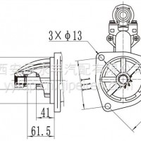 玉柴4108减速起动机 JD/QDJ251S-11 24V/JD/QDJ251S-11 24V