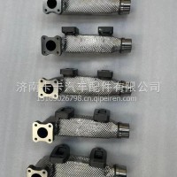 1005872493潍柴WP13国六天然气排气管排气支管排气隔热罩排气支管1005975952/1005872493