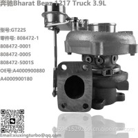 增压器Bharat Benz 1217 卡车 3.9L GT25 Turbo 808472-0001，808472-0005，A4000900880/808472-5001S