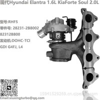增压器Hyundai伊兰特1.6L，起亚Forte和Soul2.0L RHF5 Turbo 282312B800，GK2Q-6K682-BB/28231-2B800