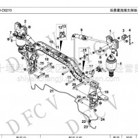 5001920-C6206东风旗舰东风旗舰后悬置工艺合件/5001920-C6206